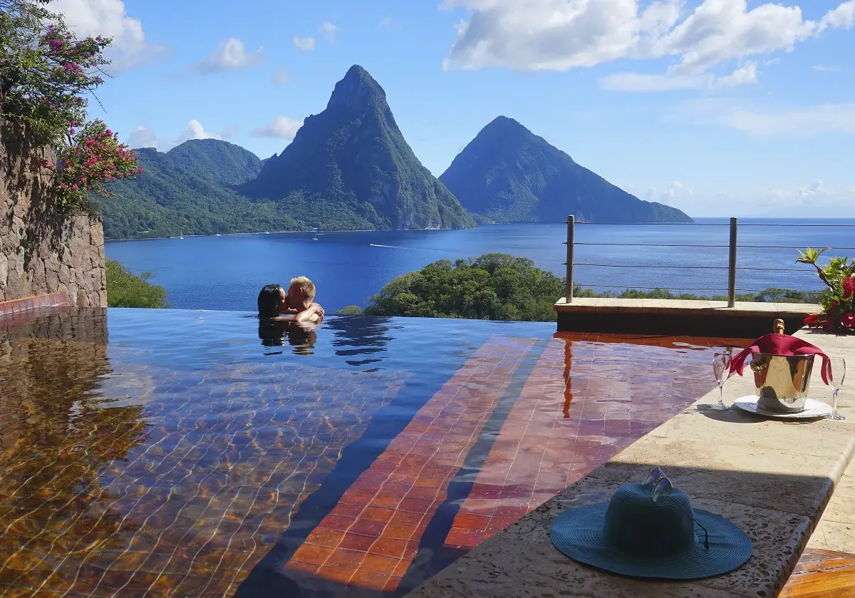Jade Mountain open wall sanctuary Pitons St Lucia