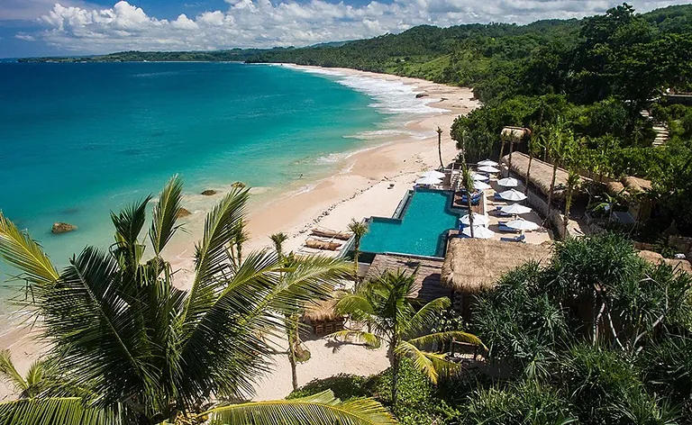 Nihi Sumba aerial ocean villa Indonesia