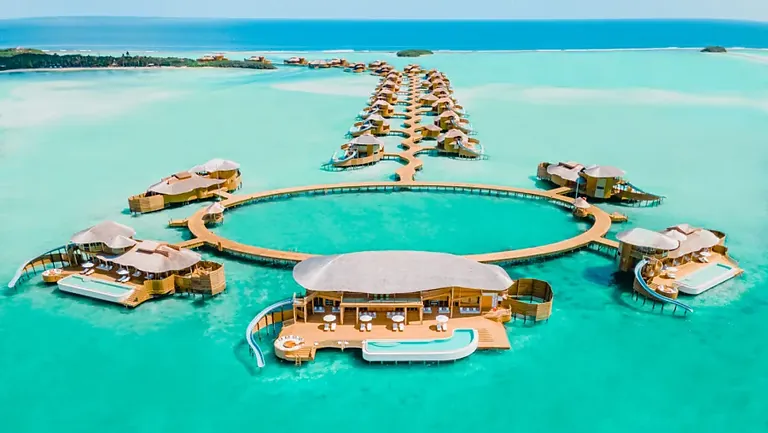 Soneva Jani overwater villa with retractable roof, Noonu Atoll Maldives