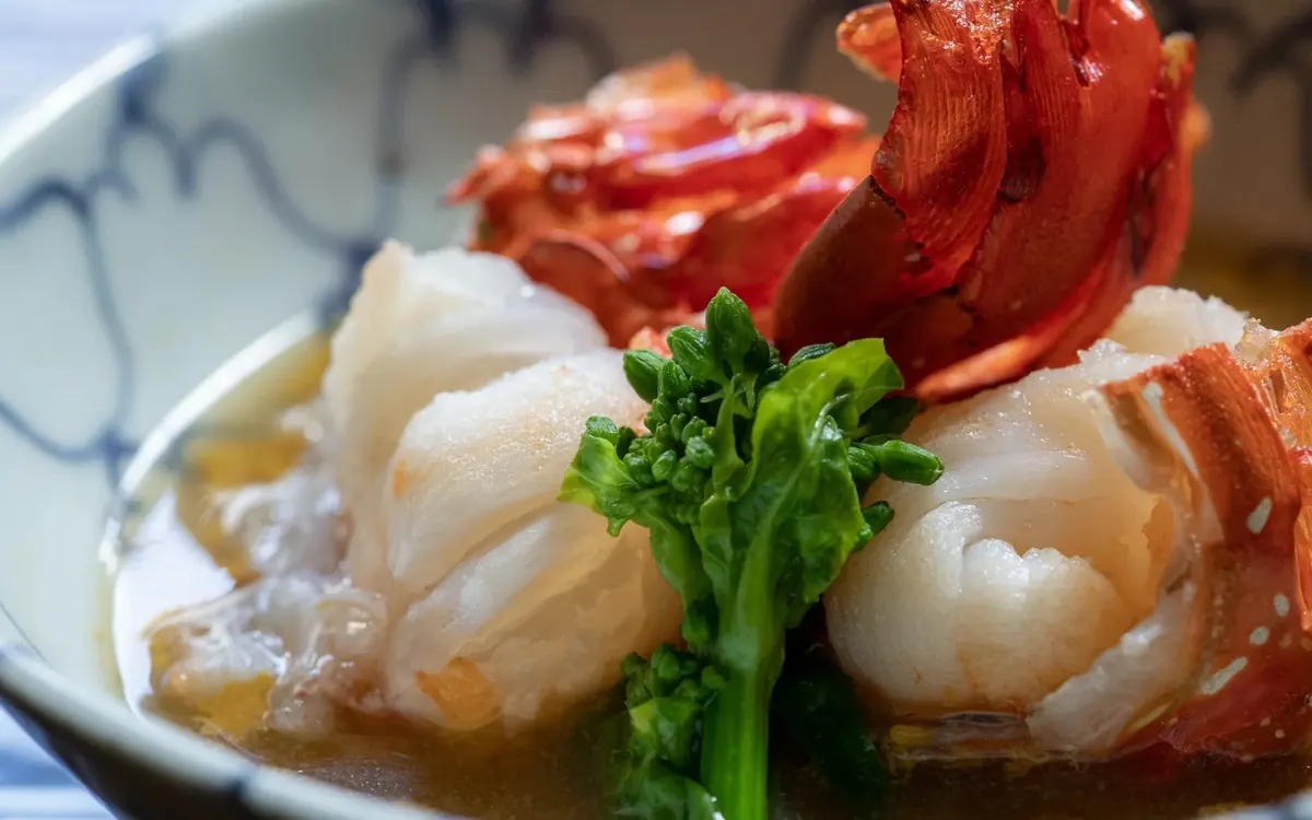 ASABA, kaiseki course of Ise lobster, Shuzenji