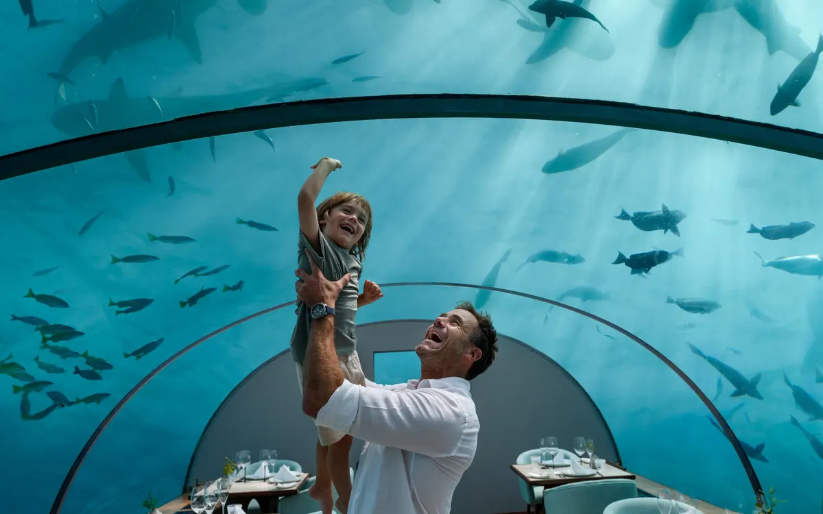 Ithaa Undersea Restaurant, photograph 4, Conrad Maldives Rangali Island, South Ari Atoll