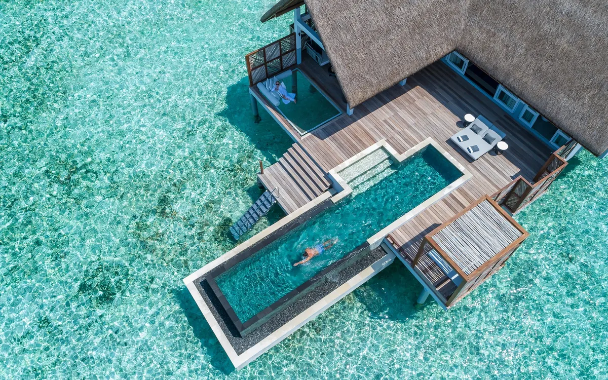 Four Seasons Resort Maldives at Landaa Giraavaru, photograph 1, Baa Atoll, UNESCO Biosphere Reserve
