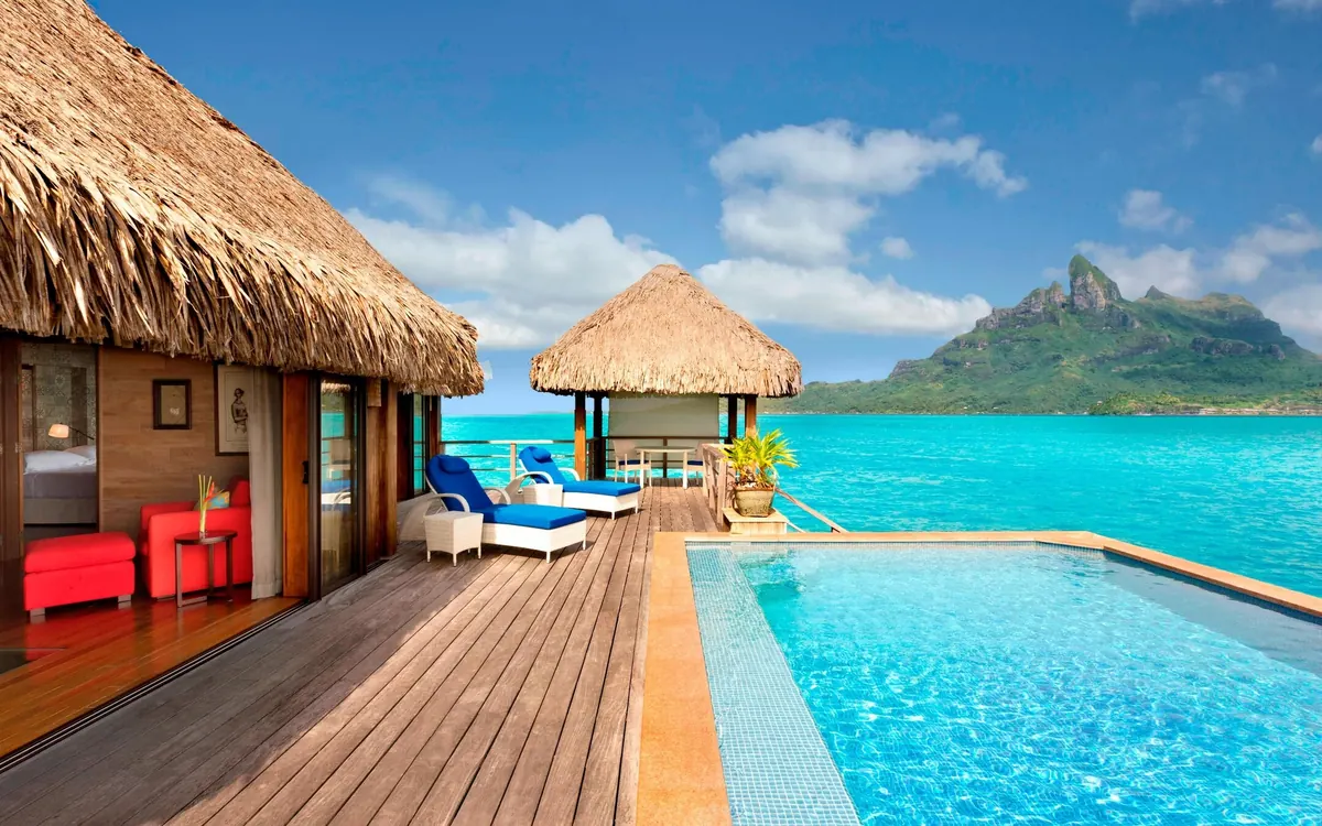 The St. Regis Bora Bora Resort, photograph 3, Motu Ome'e, southeast side