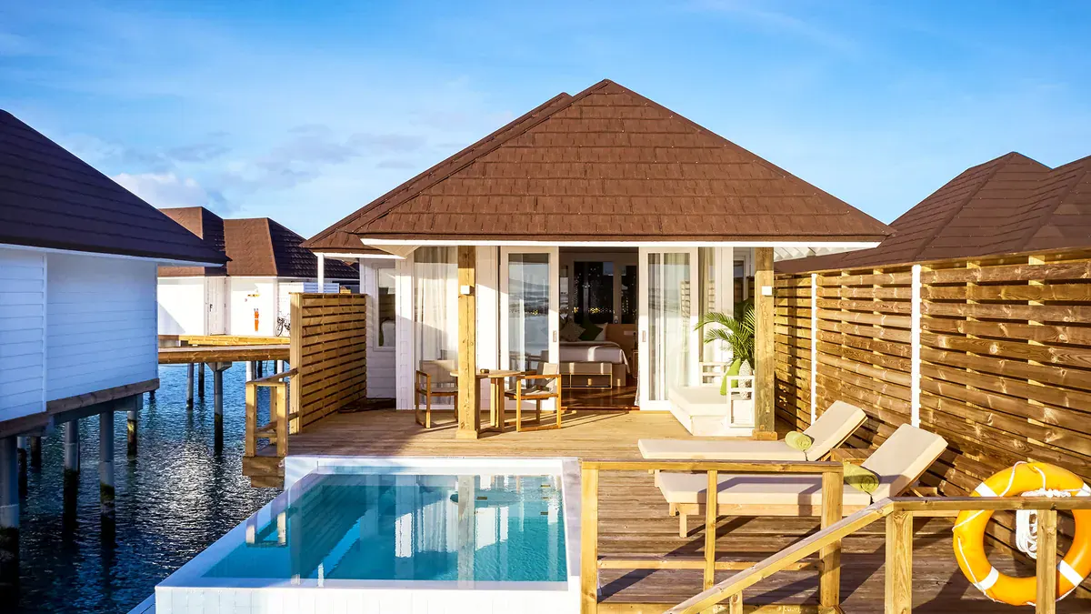 Overwater villa with plunge pool at Sun Siyam Olhuveli