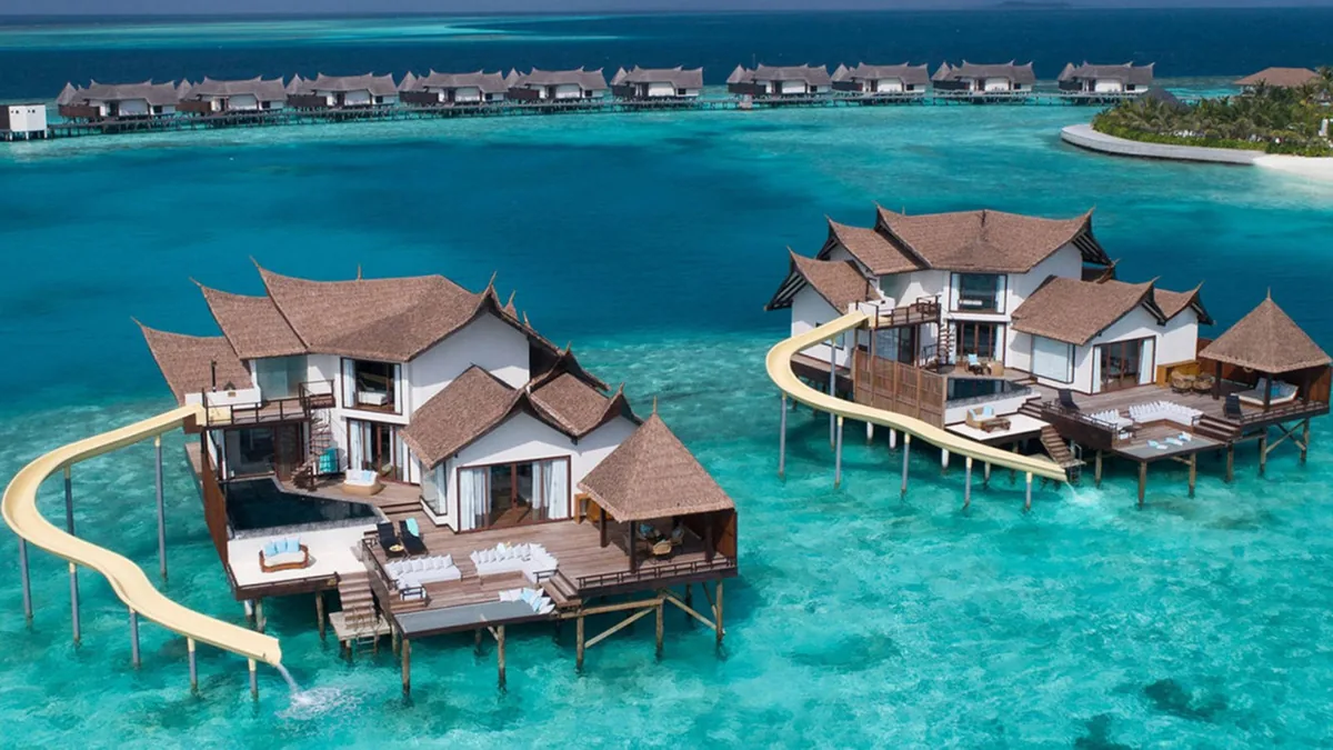 Ocean Pool Suite with a fast private slide at Ozen Reserve Bolifushi