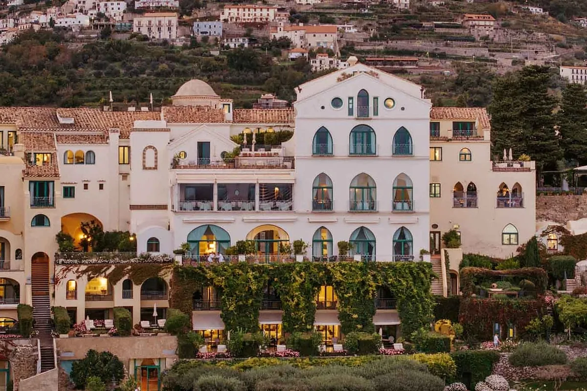 Caruso, A Belmond Hotel, Ravello, Amalfi Coast: arrival, grounds and architecture, photographed for Luxury Hotel Compare