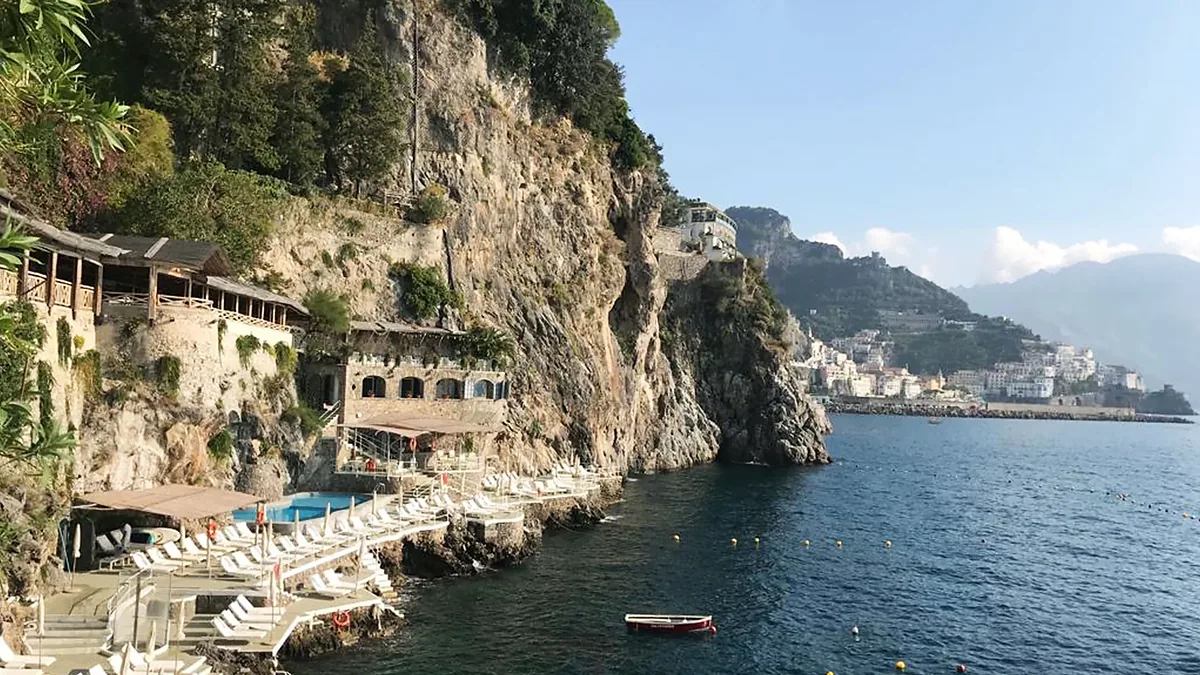 Hotel Santa Caterina, Amalfi Town, Amalfi Coast: exterior and setting, photographed for Luxury Hotel Compare