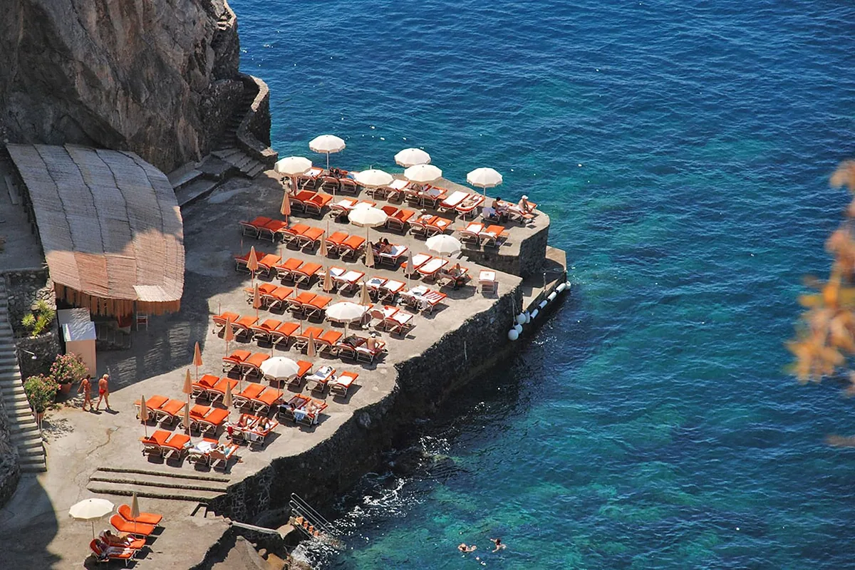 Il San Pietro di Positano, Positano, Amalfi Coast: arrival, grounds and architecture, photographed for Luxury Hotel Compare