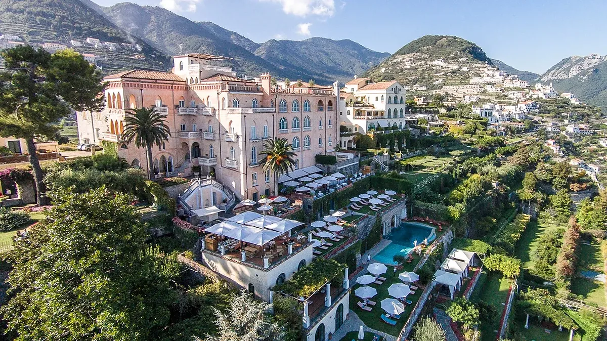 Palazzo Avino, Ravello, Amalfi Coast: exterior and setting, photographed for Luxury Hotel Compare
