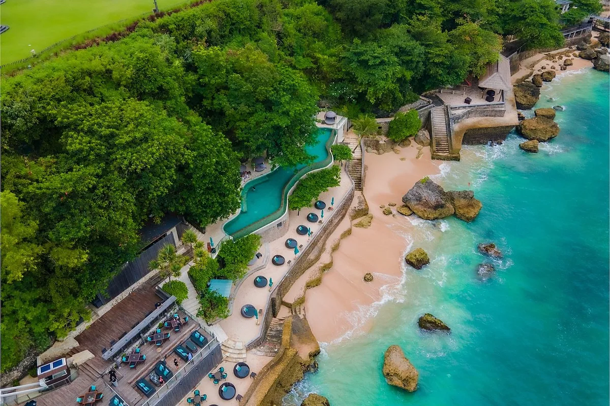 AYANA Resort Bali, Jimbaran, Bali: pool and spa, photographed for Luxury Hotel Compare