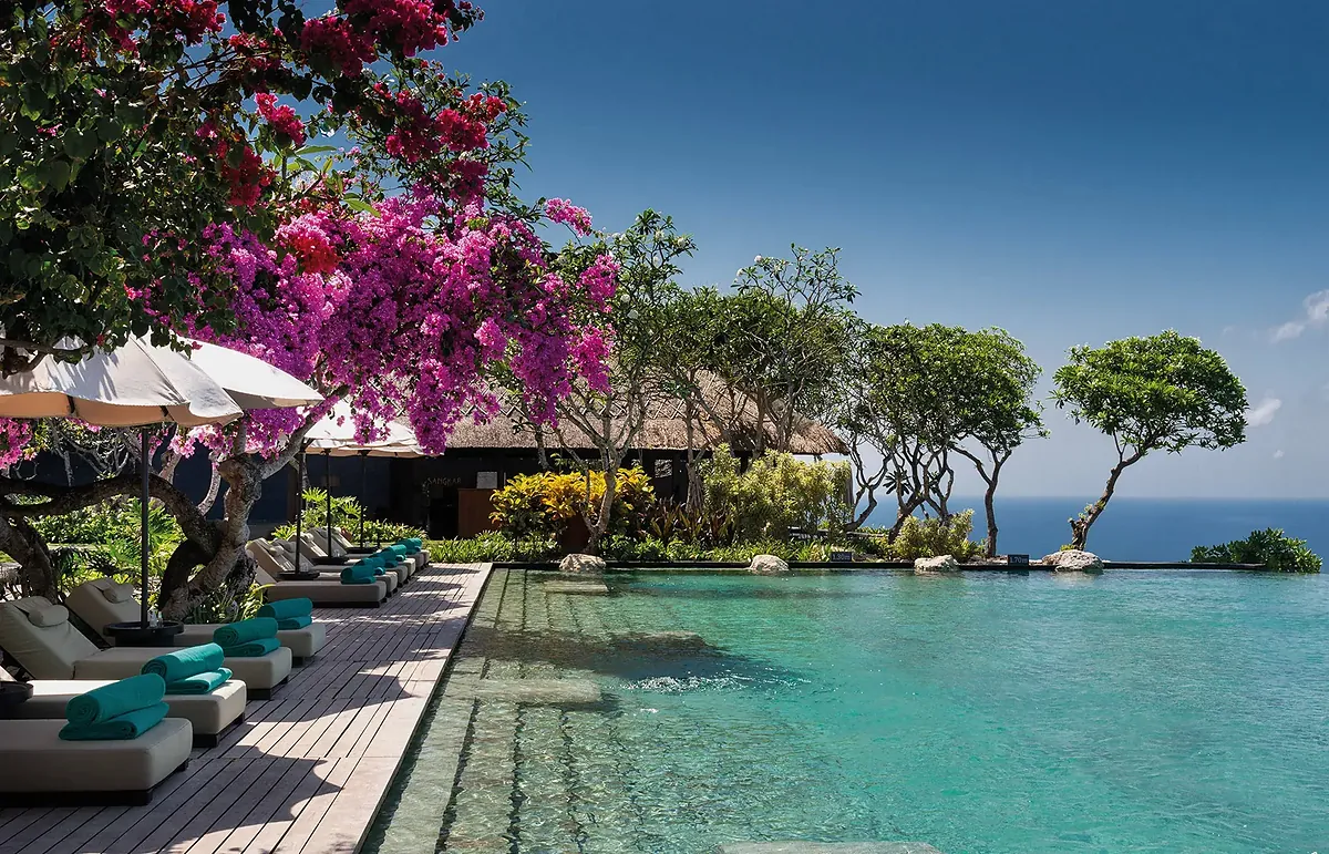 Bulgari Resort Bali, Uluwatu, Bali: pool and spa, photographed for Luxury Hotel Compare