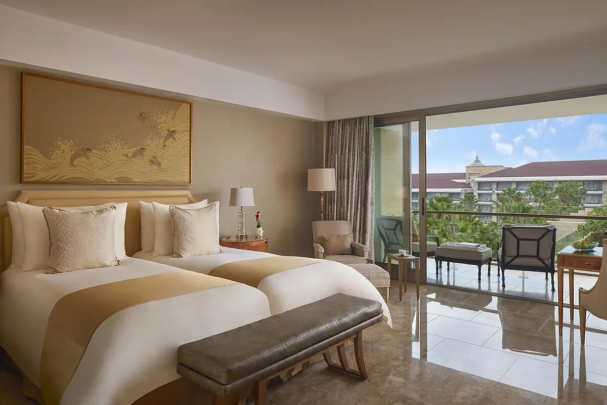 The Mulia Bali, Nusa Dua, Bali: guest room interior, photographed for Luxury Hotel Compare