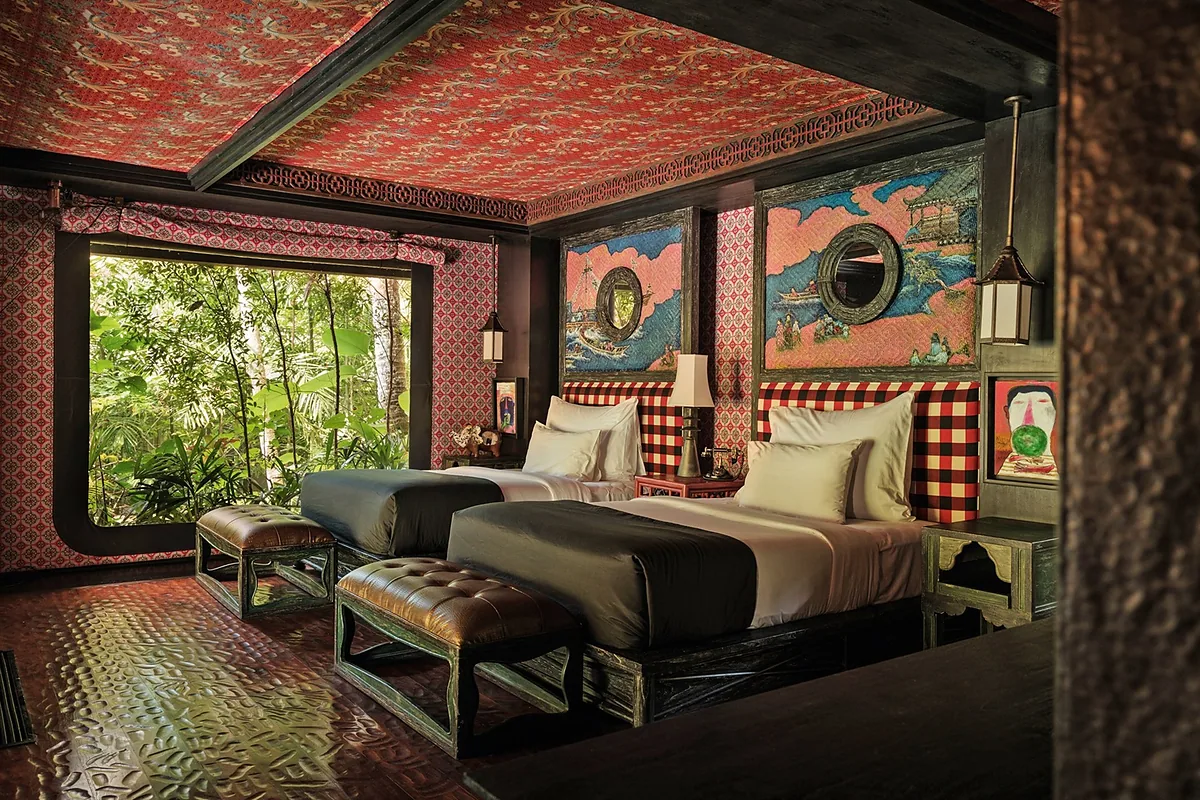 Capella Ubud, Ubud, Bali: guest room interior, photographed for Luxury Hotel Compare