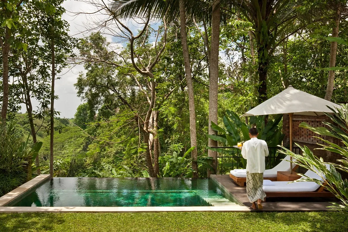 COMO Uma Ubud, Ubud, Bali: pool and spa, photographed for Luxury Hotel Compare