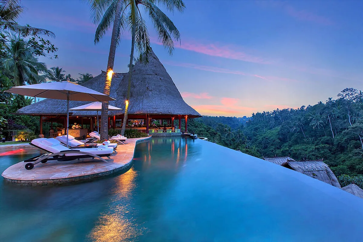 Viceroy Bali, Ubud, Bali: pool and spa, photographed for Luxury Hotel Compare