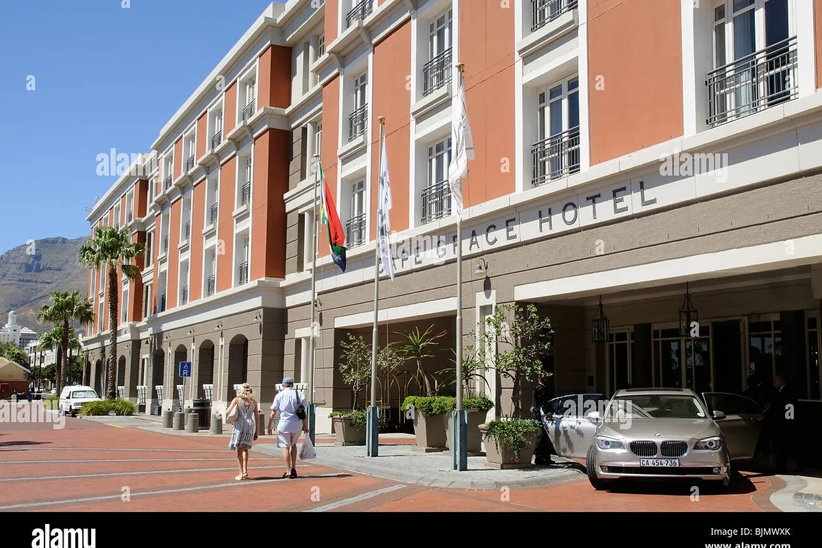 Cape Grace Hotel, V&A Waterfront, Cape Town: arrival, grounds and architecture, photographed for Luxury Hotel Compare