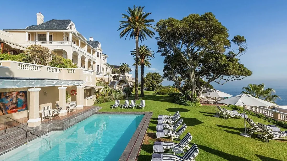 Ellerman House, Bantry Bay, Cape Town: exterior and setting, photographed for Luxury Hotel Compare