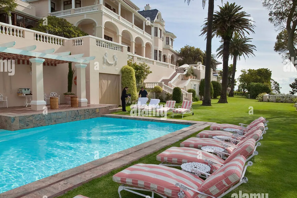 Ellerman House, Bantry Bay, Cape Town: pool and spa, photographed for Luxury Hotel Compare