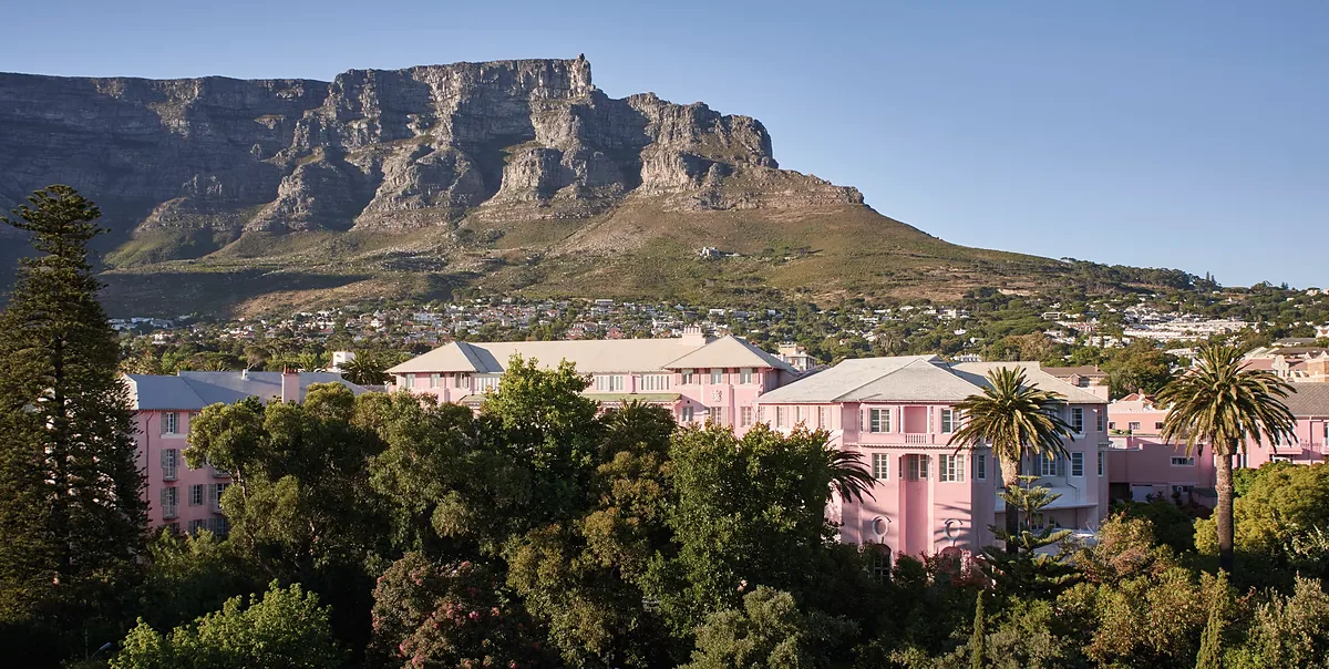 Belmond Mount Nelson Hotel, Gardens, Cape Town: exterior and setting, photographed for Luxury Hotel Compare