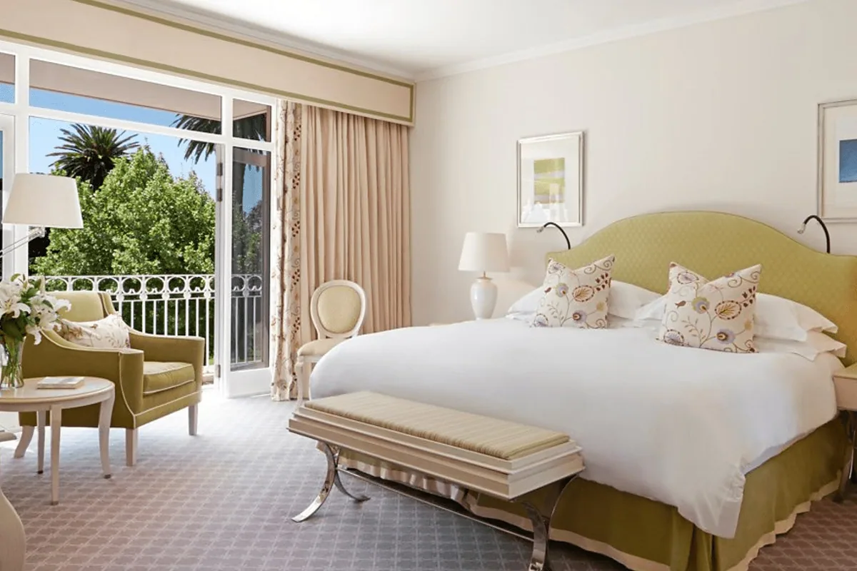 Belmond Mount Nelson Hotel, Gardens, Cape Town: guest room interior, photographed for Luxury Hotel Compare