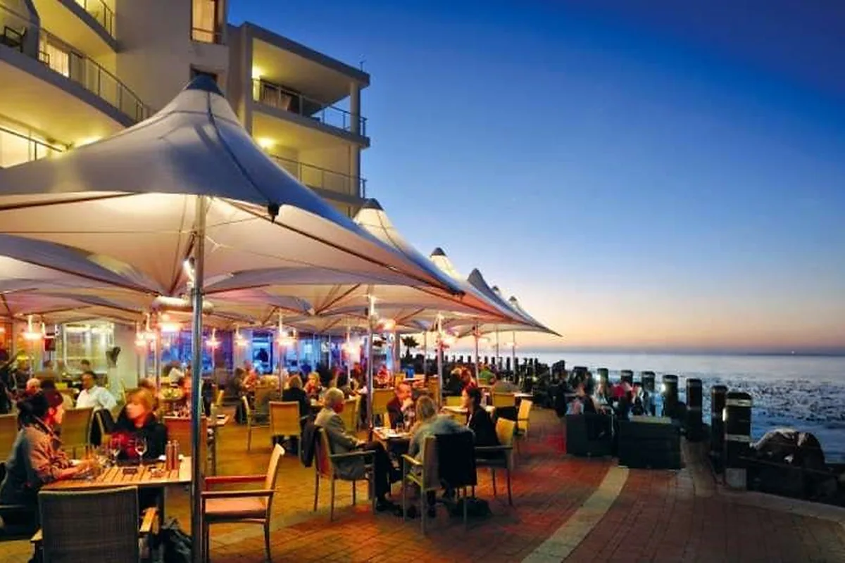 Radisson Blu Hotel & Residence Cape Town, Sea Point, Cape Town: restaurant, bar and dining terrace, photographed for Luxury Hotel Compare