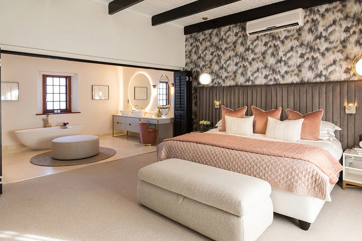 Steenberg Hotel & Spa, Constantia, Cape Town: guest room interior, photographed for Luxury Hotel Compare