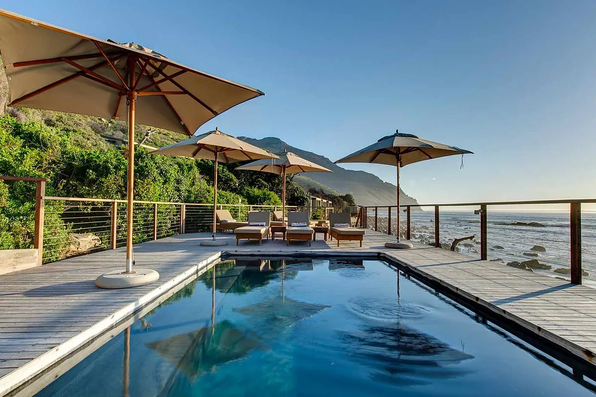 Tintswalo Atlantic, Hout Bay, Cape Town: pool and spa, photographed for Luxury Hotel Compare