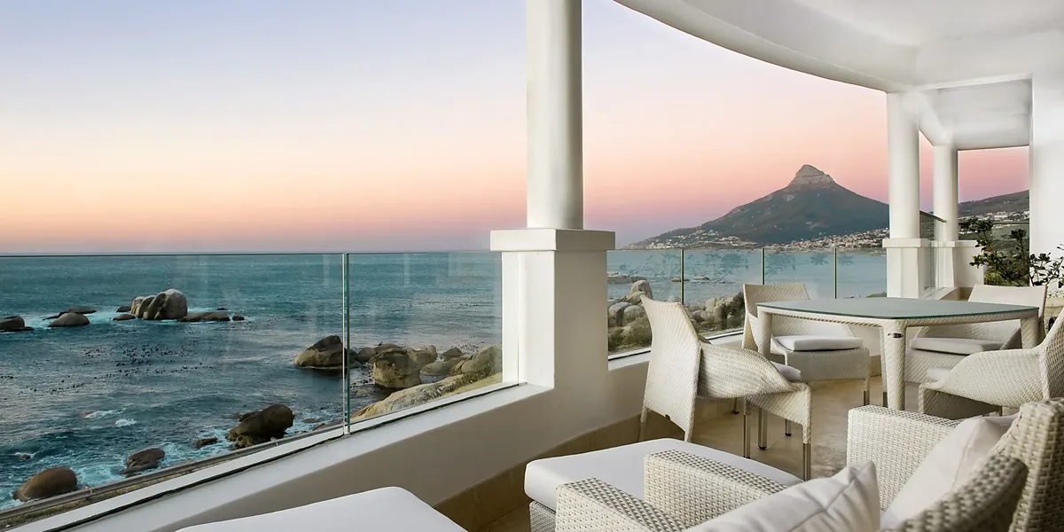 The Twelve Apostles Hotel & Spa, Victoria Road, Cape Town: exterior and setting, photographed for Luxury Hotel Compare