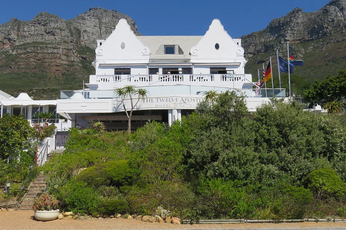 The Twelve Apostles Hotel & Spa, Victoria Road, Cape Town: arrival, grounds and architecture, photographed for Luxury Hotel Compare
