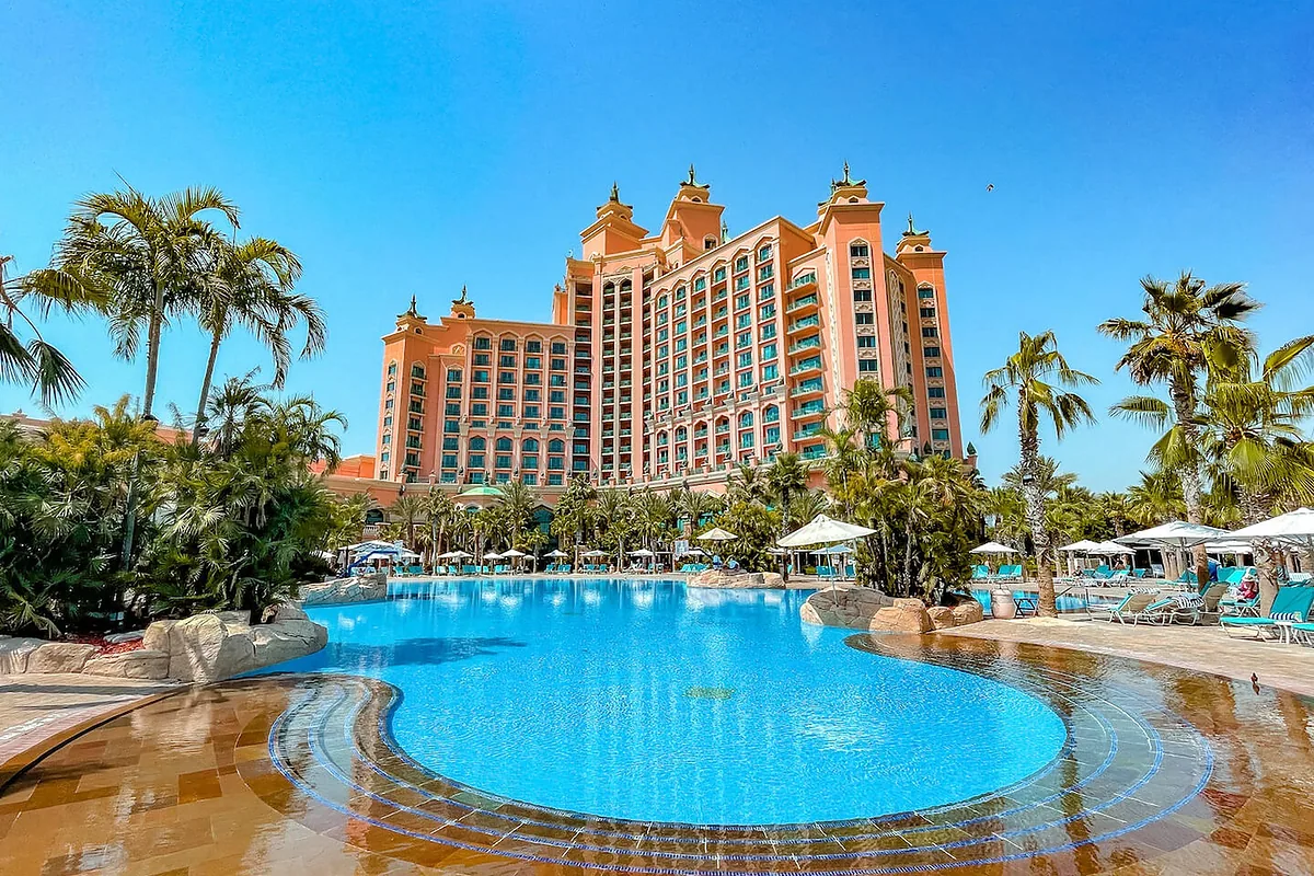 Atlantis The Royal, Palm Jumeirah, Dubai: pool and spa, photographed for Luxury Hotel Compare