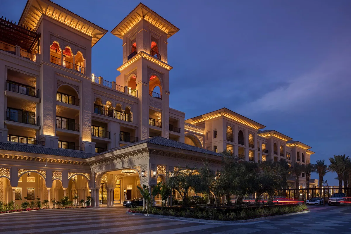 Four Seasons Resort Dubai at Jumeirah Beach, DIFC, Dubai: arrival, grounds and architecture, photographed for Luxury Hotel Compare