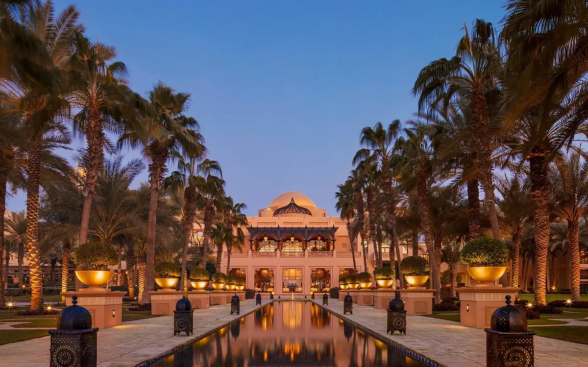 One&Only Royal Mirage, Jumeirah Beach, Dubai: exterior and setting, photographed for Luxury Hotel Compare