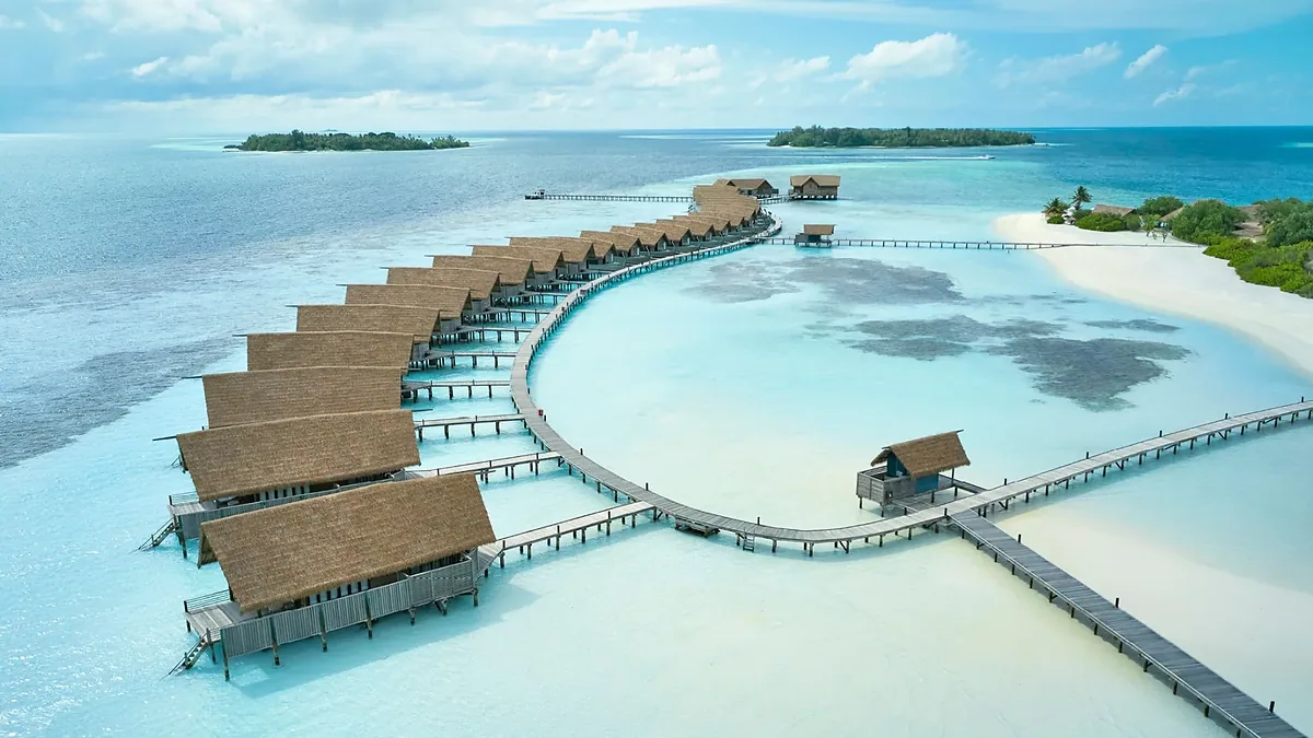 COMO Cocoa Island, South Malé Atoll, Maldives: exterior and setting, photographed for Luxury Hotel Compare