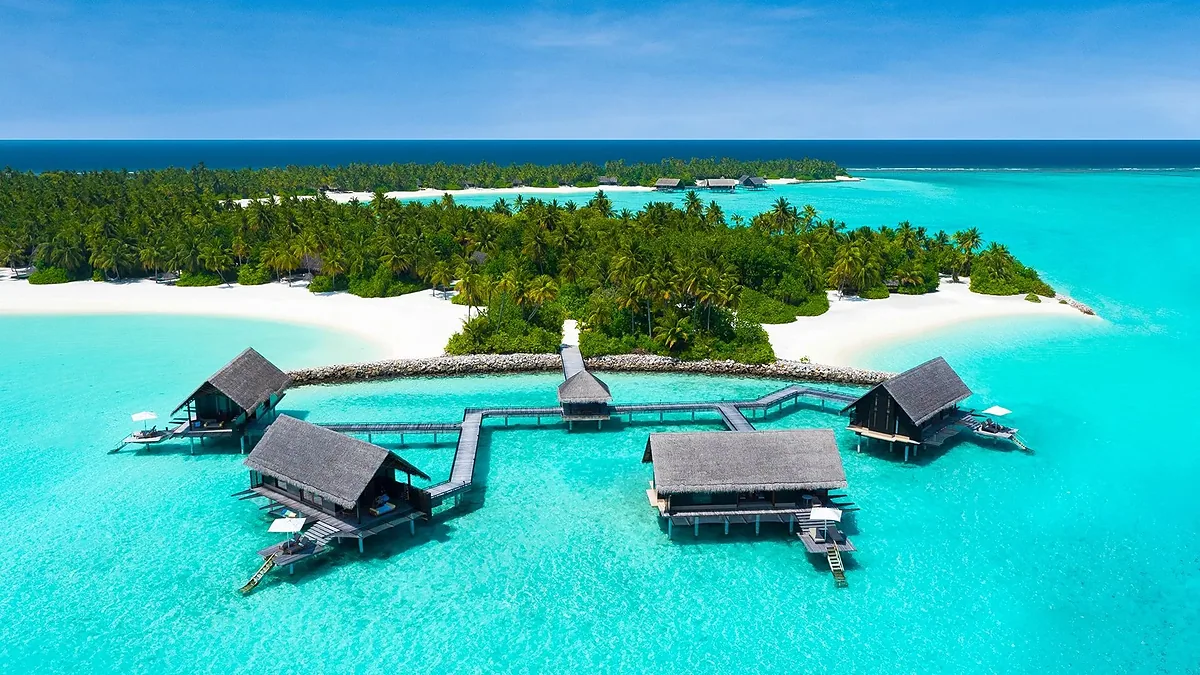 One&Only Reethi Rah, North Malé Atoll, Maldives: exterior and setting, photographed for Luxury Hotel Compare