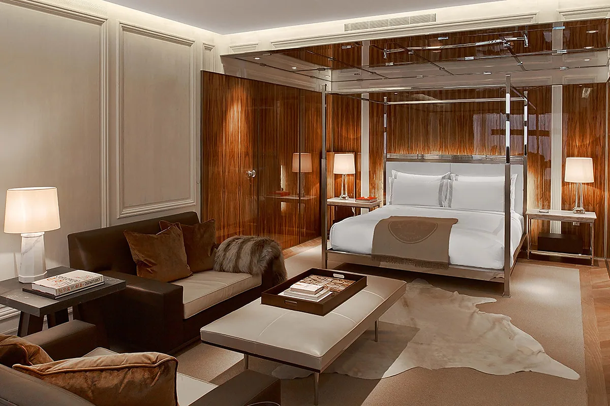 Baccarat Hotel & Residences, Midtown, New York: guest room interior, photographed for Luxury Hotel Compare