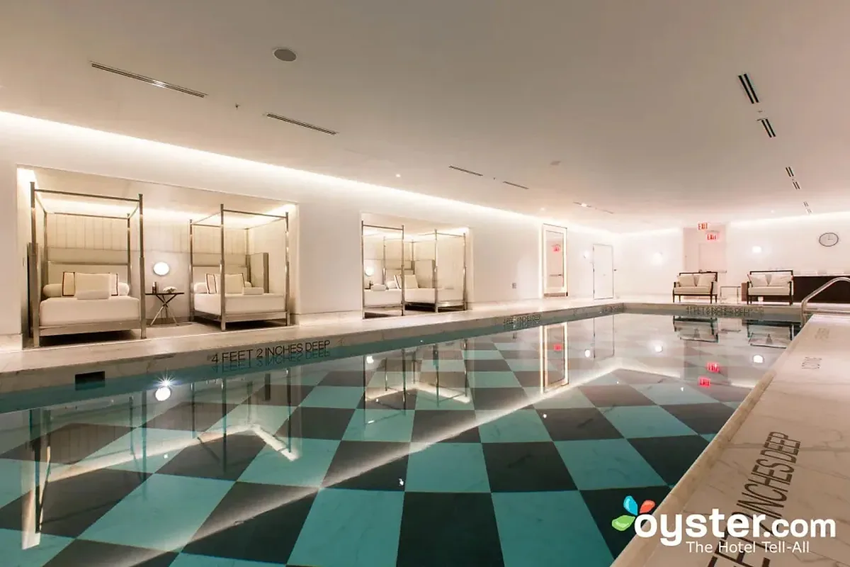 Baccarat Hotel & Residences, Midtown, New York: pool and spa, photographed for Luxury Hotel Compare
