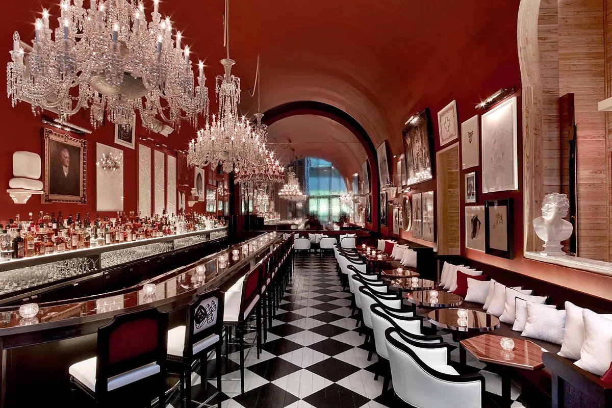 Baccarat Hotel & Residences, Midtown, New York: restaurant, bar and dining terrace, photographed for Luxury Hotel Compare