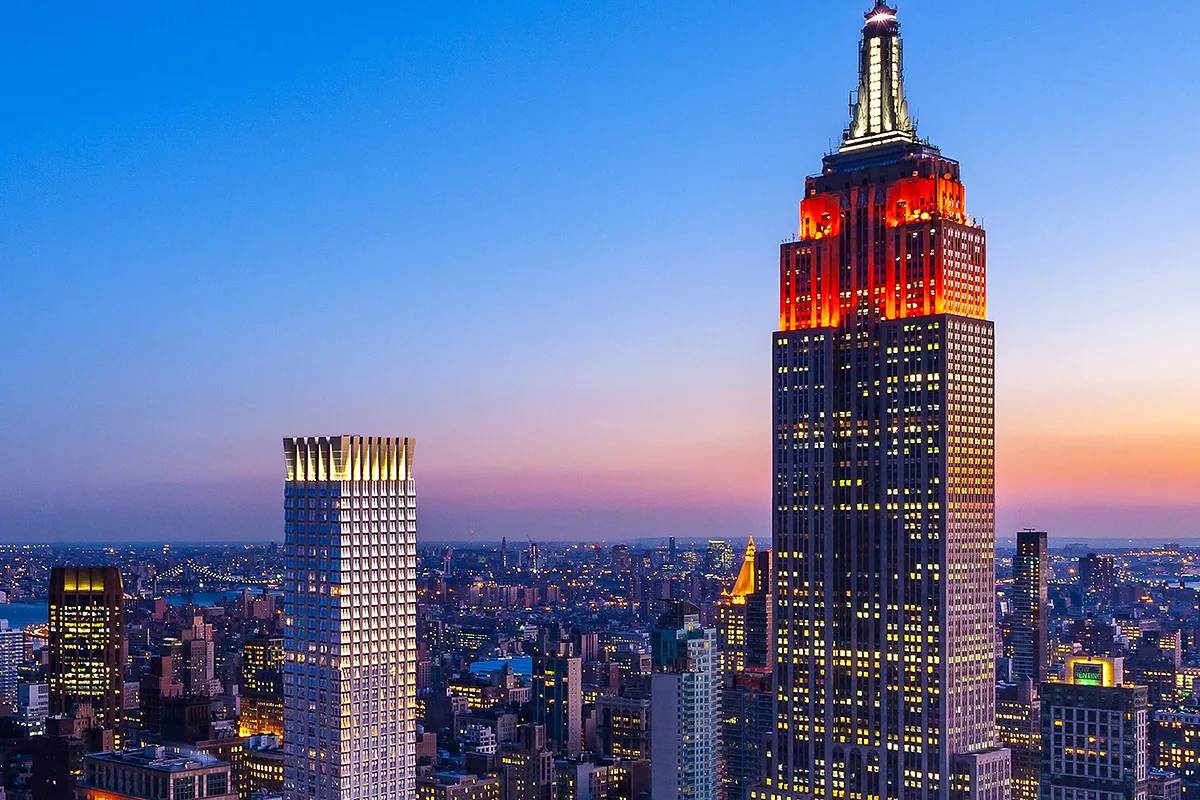 Langham Place New York Fifth Avenue, Midtown, New York: arrival, grounds and architecture, photographed for Luxury Hotel Compare