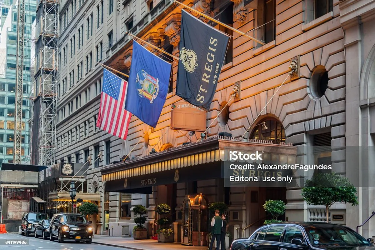 The St. Regis New York, Midtown, New York: arrival, grounds and architecture, photographed for Luxury Hotel Compare