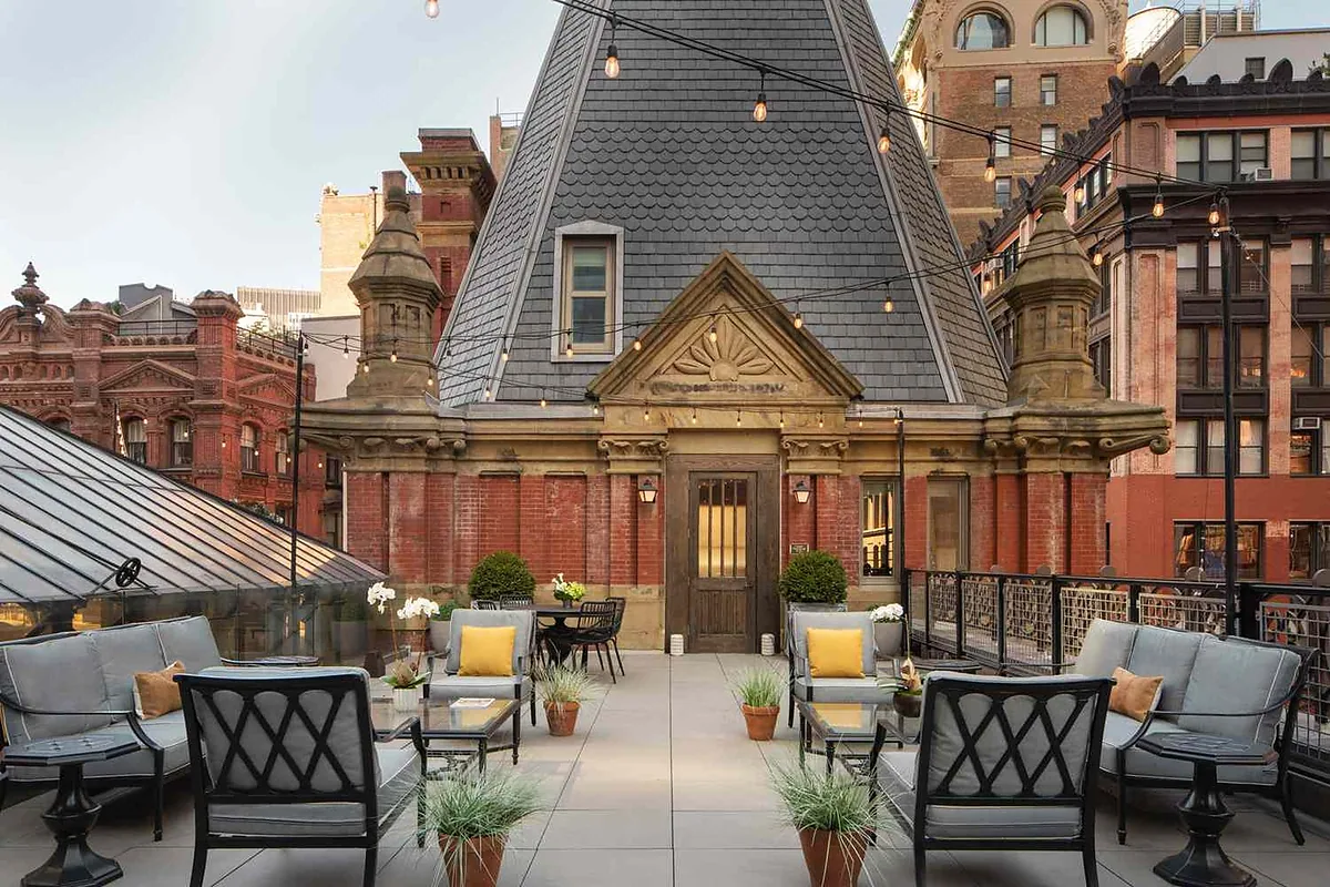 The Beekman, A Thompson Hotel, TriBeCa, New York: pool and spa, photographed for Luxury Hotel Compare