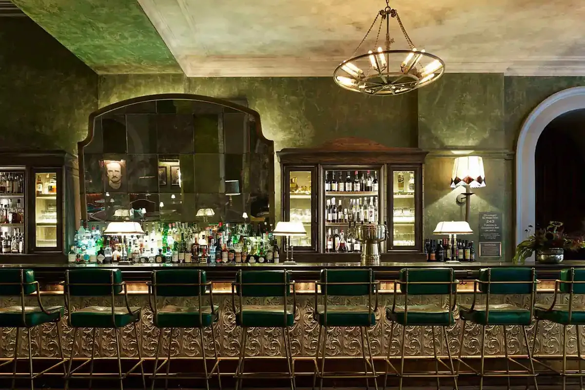 The Beekman, A Thompson Hotel, TriBeCa, New York: restaurant, bar and dining terrace, photographed for Luxury Hotel Compare
