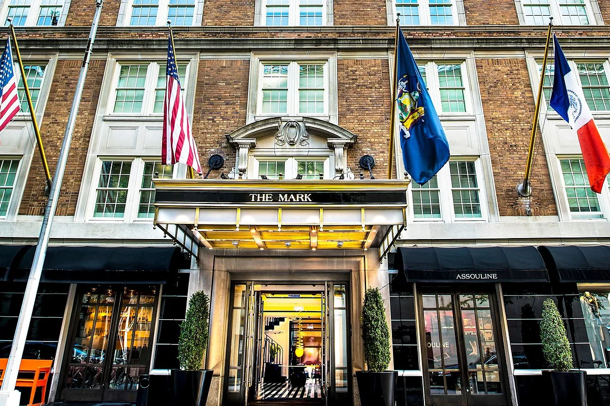 The Mark Hotel, Upper East Side, New York: arrival, grounds and architecture, photographed for Luxury Hotel Compare
