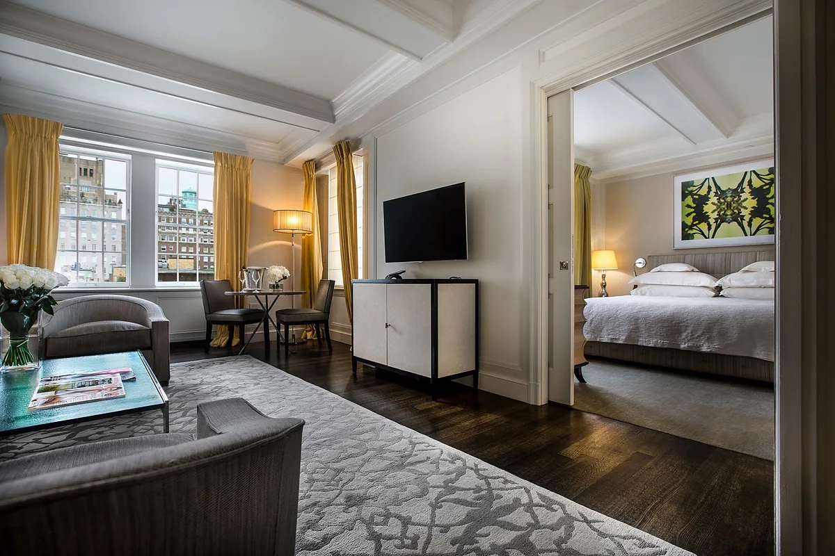 The Mark Hotel, Upper East Side, New York: guest room interior, photographed for Luxury Hotel Compare
