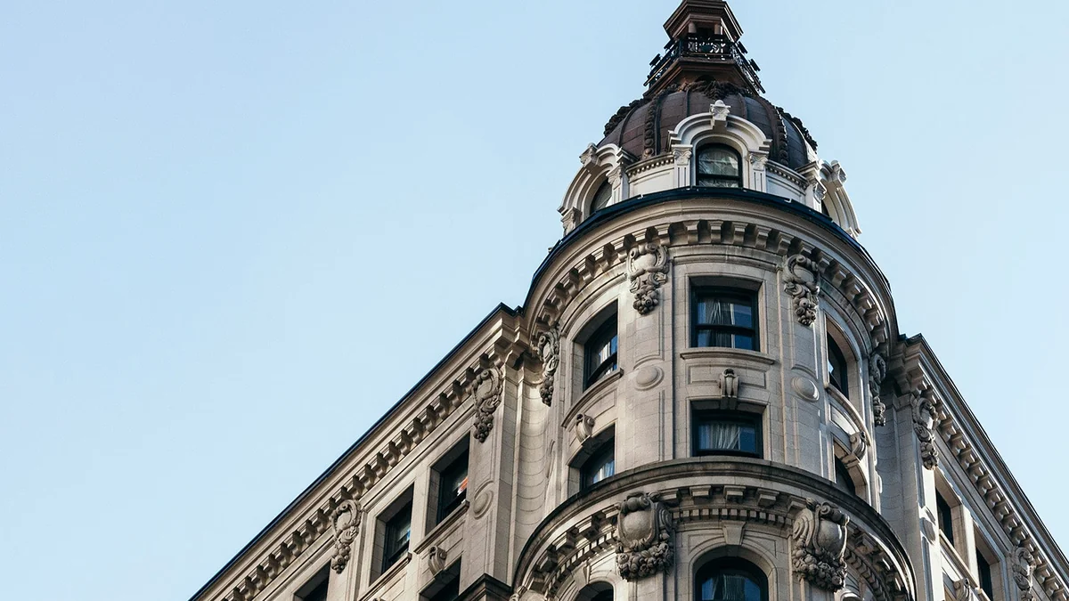 The Ned NoMad — the Johnston Building seen from Broadway
