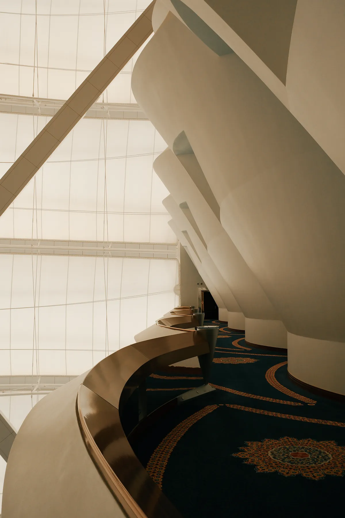 The atrium interior at Burj Al Arab Jumeirah