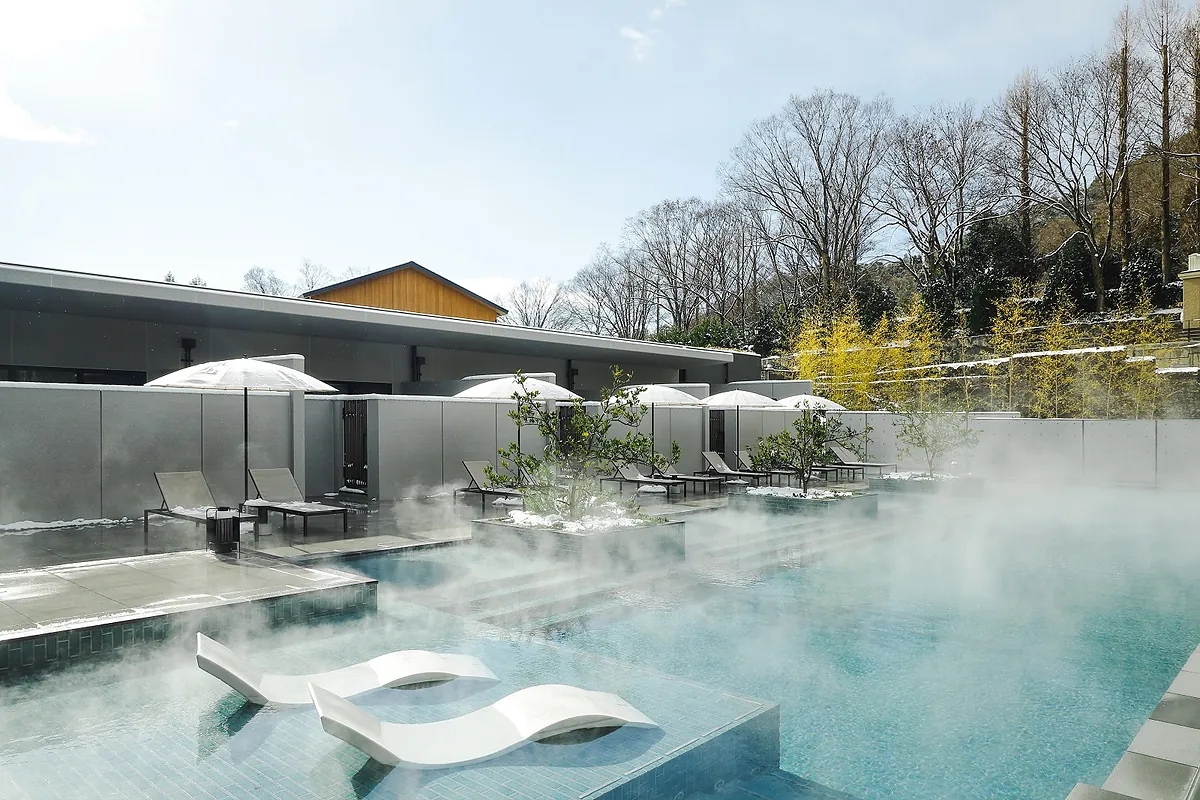Thermal spring pool at ROKU KYOTO