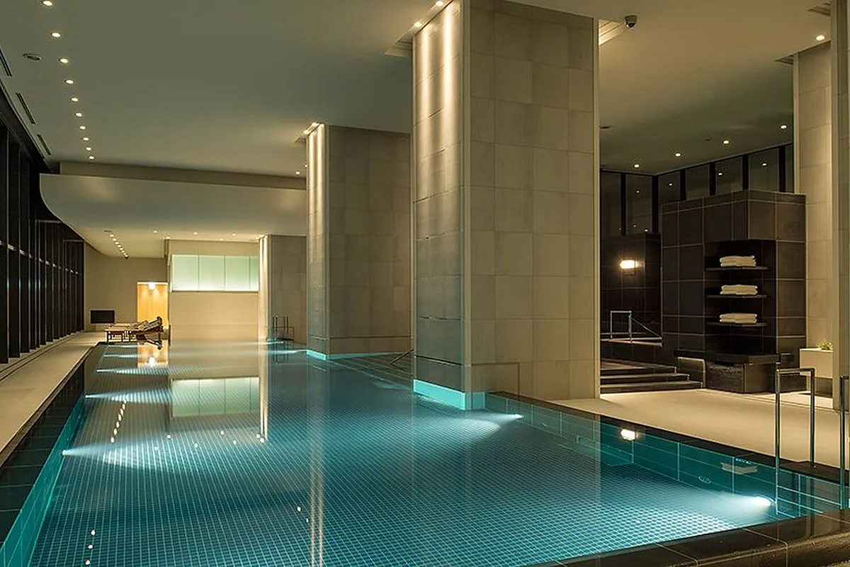 Andaz Tokyo Toranomon Hills, Toranomon Hills, Tokyo: pool and spa, photographed for Luxury Hotel Compare