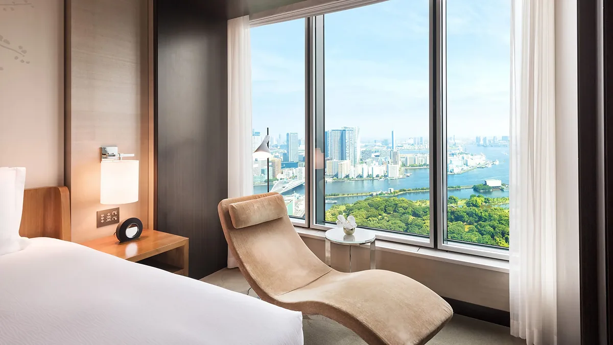 Conrad Tokyo, Shimbashi, Tokyo: exterior and setting, photographed for Luxury Hotel Compare