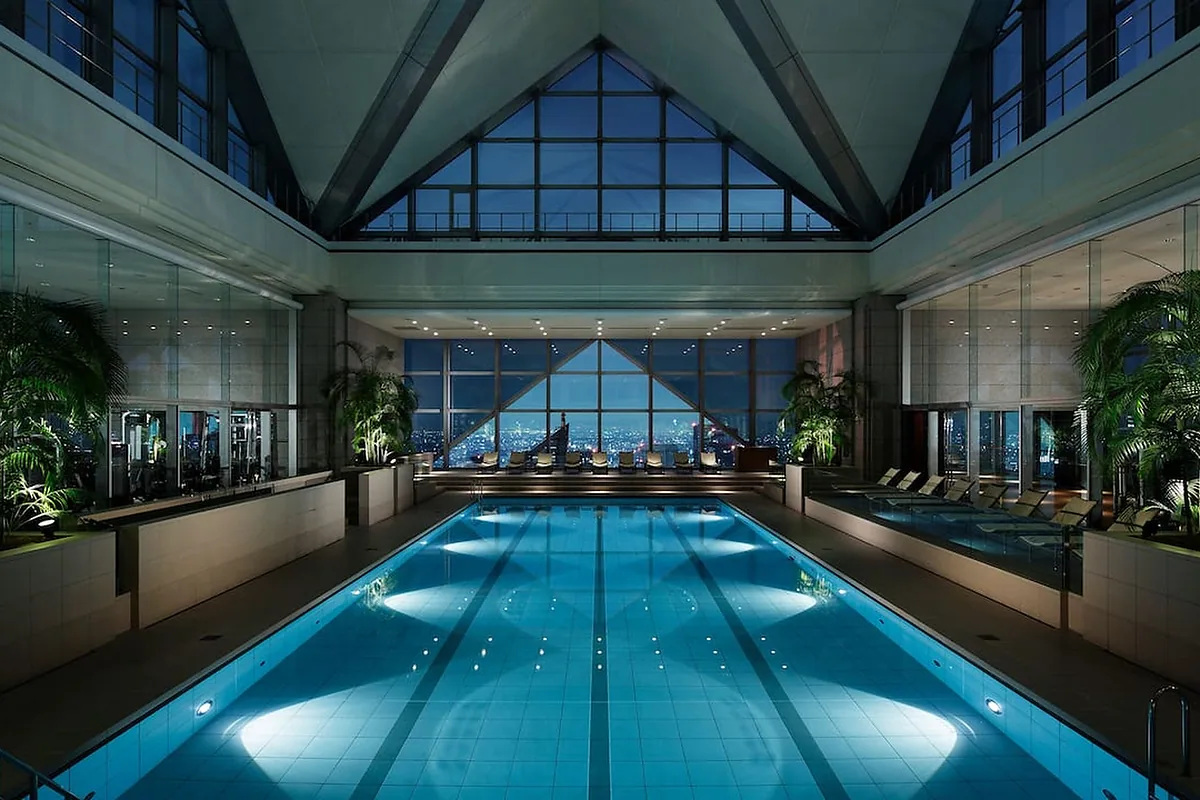 Park Hyatt Tokyo, Shinjuku, Tokyo: pool and spa, photographed for Luxury Hotel Compare