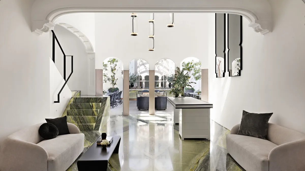 Reception lounge at Casa Polanco Hotel Boutique Mexico City